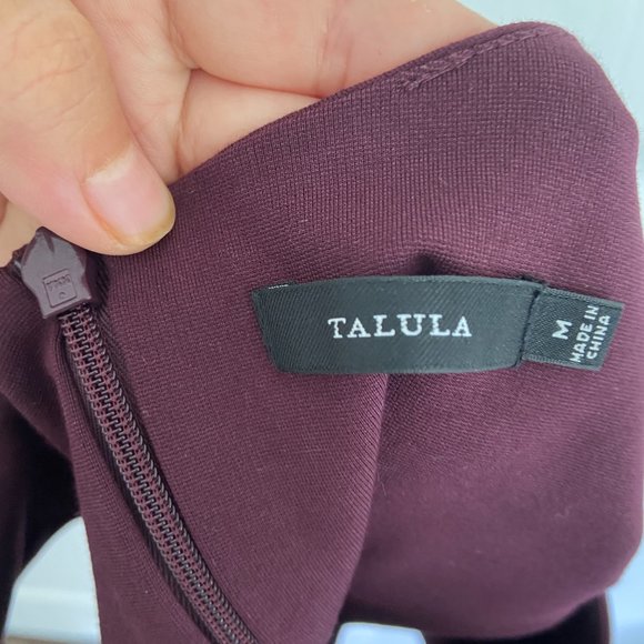 Aritiza Talula in MAROON (not black) Crop Top (Medium) - Picture 3 of 4